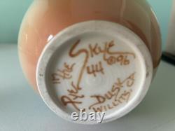 Vtg Pye In The Skye Pottery 5.5dusk Vase Planter #44 1996 Crazing
