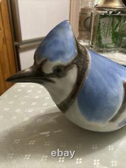 Vtg RARE Andersen Design Studio Bluejay Blue Jay Art Pottery Bird Figurine 11