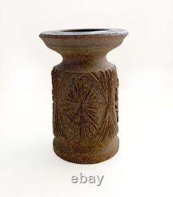 Vtg ROBERT MAXWELL Studio Pottery Vase #444 Earthgender Cressey AP era 70s