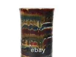Vtg Robert Sperry 12 Vase 1961 Mid Century Modern Studio Pottery Crawling Glaze