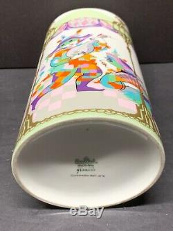 Vtg Rosenthal Germany Studio Line Commedia Dell Arte Porcelain Vase Signed