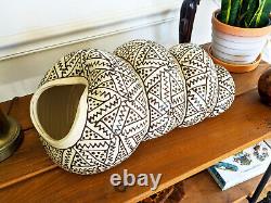 Vtg Roy Hamilton for Saks 5th Avenue Biomorphic Cornucopia Snail Pottery Shell