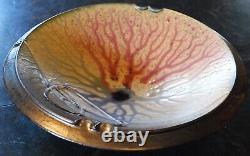 Vtg Signed RICHARD AERNI Ash Glazed Stoneware STUDIO POTTERY Centerpiece Bowl 93