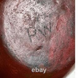 Vtg Signed Rose Williams Navajo Dine Pinon Pitch Pottery Vase Native American