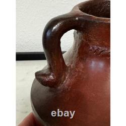 Vtg Signed Rose Williams Navajo Dine Pinon Pitch Pottery Vase Native American