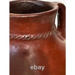 Vtg Signed Rose Williams Navajo Dine Pinon Pitch Pottery Vase Native American