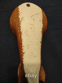 Vtg. Signed Studio Pottery Boys Calla Lily Pair (2) wall pockets Vase-Stunning