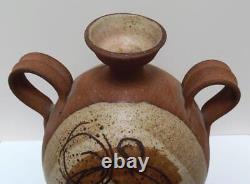 Vtg Signed Wishon Harrell California Midcentury Modern Studio Pottery 12 Vase