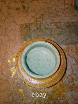 Vtg Sligo Urn Vase Jar Ireland Figural Studio Pottery Vase Signed Sligo Man