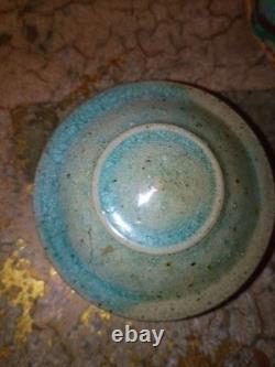Vtg Sligo Urn Vase Jar Ireland Figural Studio Pottery Vase Signed Sligo Man