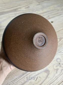 Vtg Steve Dominguez California Studio Pottery Incised Vase Pot Stoneware Pot