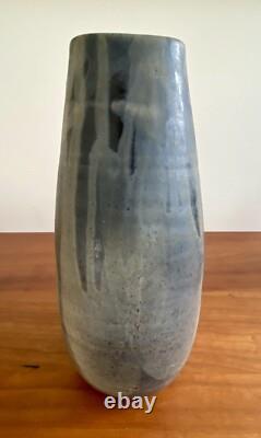 Vtg Studio Art Pottery MCM Mid Century Modern Brutalist Vessel Vase 1960's