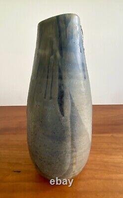 Vtg Studio Art Pottery MCM Mid Century Modern Brutalist Vessel Vase 1960's