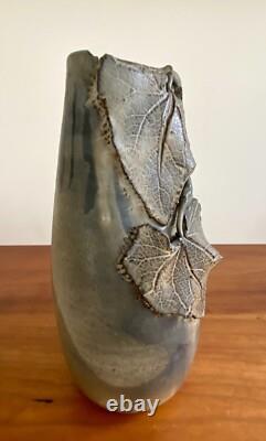 Vtg Studio Art Pottery MCM Mid Century Modern Brutalist Vessel Vase 1960's