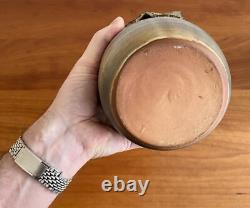 Vtg Studio Art Pottery MCM Mid Century Modern Brutalist Vessel Vase 1960's