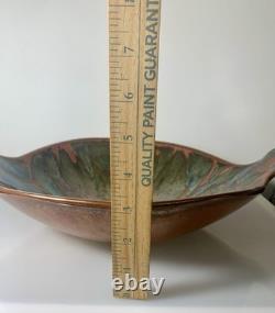 Vtg. Studio Earthenware Signed Potters Brown Candy Wrap Pottery Sculptural Piece