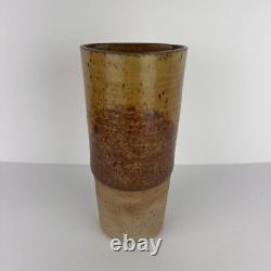 Vtg Studio Pottery Vase Ceramic Arts Calgary Canada Mid Century 10in
