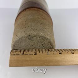 Vtg Studio Pottery Vase Ceramic Arts Calgary Canada Mid Century 10in