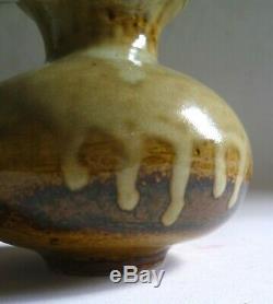 WAISTEL COOPER Vintage Ash Glazed Stoneware Small VASE. British Studio Ceramics