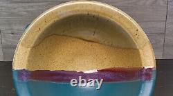 Walt Glass Studio Pottery Water Pitcher And Texas Sunset Bowl 1991 Signed Vtg