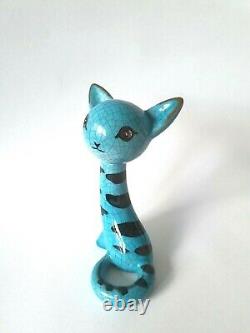 Walter Bosse ceramic cat vintage mid-century Karlsruher Majolika Austria MCM