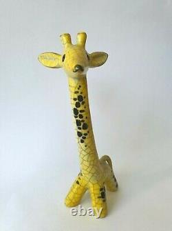 Walter Bosse ceramic giraffe vintage mid-century Karlsruher Majolika Austria MCM