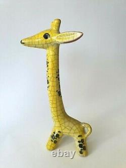 Walter Bosse ceramic giraffe vintage mid-century Karlsruher Majolika Austria MCM
