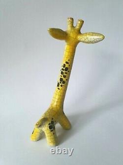 Walter Bosse ceramic giraffe vintage mid-century Karlsruher Majolika Austria MCM