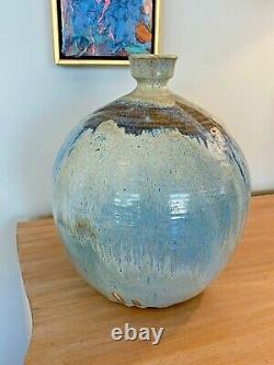 Walter Hartman Vtg Mid Century Modern Texas Studio Pottery Bowl Vase Vessel