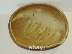 Warren Mackenzie Huge Vintage Studio Pottery Bowl From Pvt. Coll, Marked