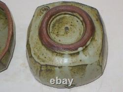 Warren Mackenzie Large Pottery Box With Mossy Glaze, Double Stamped, Pvt. Coll