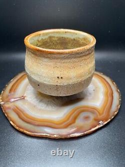 Warren Mackenzie Studio Stoneware Pottery Bowl SIGNED Shino Glaze 4 diameter