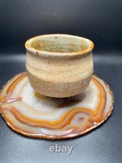 Warren Mackenzie Studio Stoneware Pottery Bowl SIGNED Shino Glaze 4 diameter