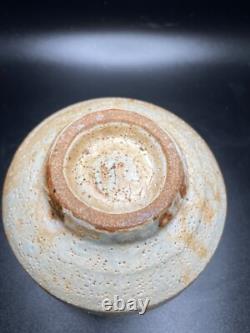 Warren Mackenzie Studio Stoneware Pottery Bowl SIGNED Shino Glaze 4 diameter
