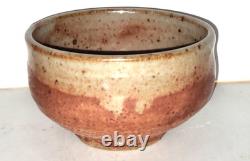 Warren Mackenzie Vintage Studio Stoneware Large Chawan Tea Bowl W Shino Glaze