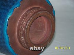 Wilhelm Kage Listed Master Ceramist Farsta Hand Crafted Rare Glaze Stem BaseBowl