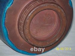 Wilhelm Kage Listed Master Ceramist Farsta Hand Crafted Rare Glaze Stem BaseBowl