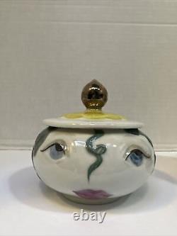 William Alexander Studio Art Pottery Creamer & Sugar Bowl Vintage Signed Rare