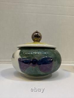 William Alexander Studio Art Pottery Creamer & Sugar Bowl Vintage Signed Rare