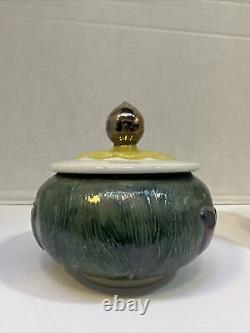 William Alexander Studio Art Pottery Creamer & Sugar Bowl Vintage Signed Rare