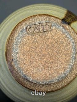 William Bill Creitz Vintage Art Pottery Vase Oregon Studio Signed