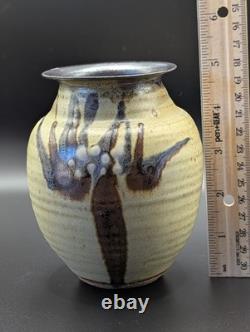 William Bill Creitz Vintage Art Pottery Vase Oregon Studio Signed
