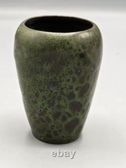 Wonderful Studio Pottery Lava Vases Signed K Fantastic Form and Glaze