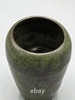 Wonderful Studio Pottery Lava Vases Signed K Fantastic Form and Glaze