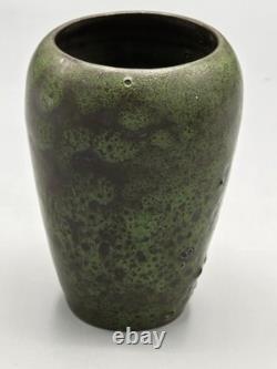 Wonderful Studio Pottery Lava Vases Signed K Fantastic Form and Glaze