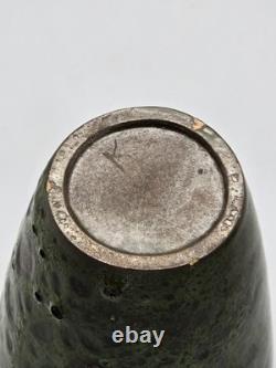 Wonderful Studio Pottery Lava Vases Signed K Fantastic Form and Glaze