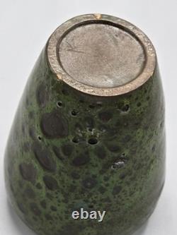 Wonderful Studio Pottery Lava Vases Signed K Fantastic Form and Glaze