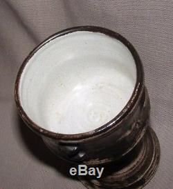 Wye Studio Pottery Vintage Chalice Goblet Stem Cup Adam Dworski Great Condition