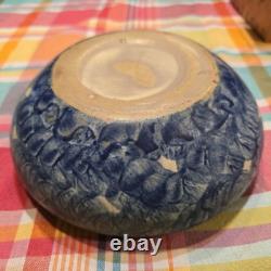Zanesville Peters & Reed Arts & Crafts Landsun Bowl Matte Blue Grey Glaze 7.7